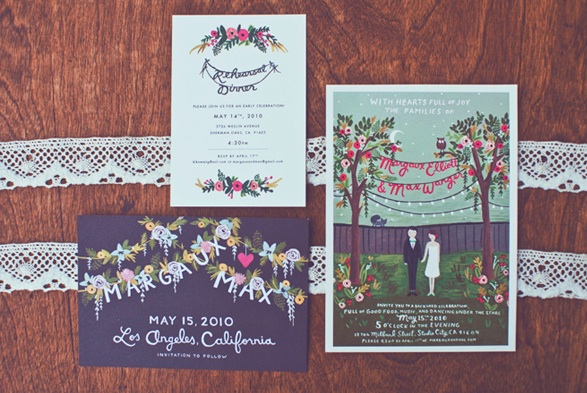  and beautiful vintage inspired wedding invitations for Rifle Paper Co 