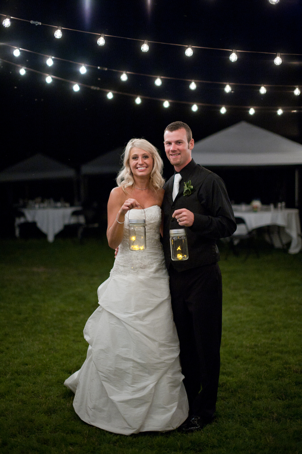 This morning I showed off part I of this Idaho rustic wedding at the bride's