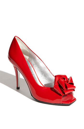 redweddingshoes Adding a little color to your wedding can be done in a 