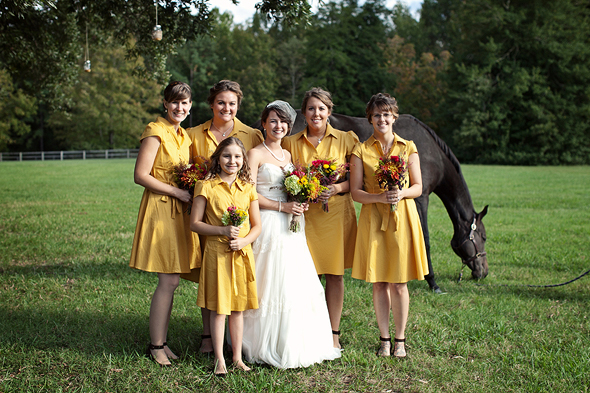 This beautiful Virginia rustic wedding has some pretty awesome decor and