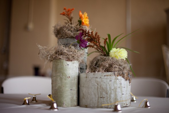 Rustic Country Wedding Flowers Reception Flowers for having a Rustic