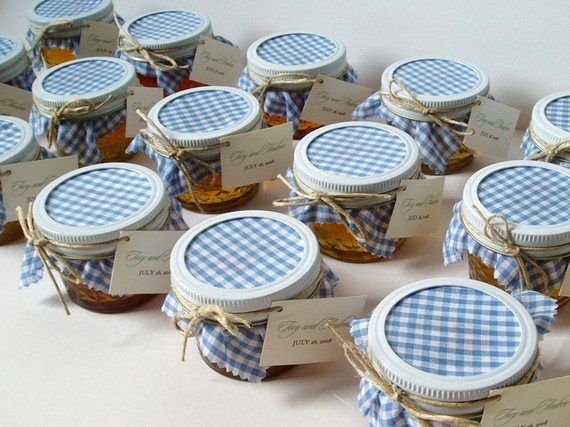 Personalized Mason Jar Favors Sending your guest home with a sweet treat at